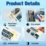 100 Pack 9x11.5inch 7mil Letter Size Laminating Sheets Thermal Laminating Pouches Paper Laminator Sheets File Card Laminator Pouches 8.5x11inch for Permits Cards File Photos (100, 9"x11.5"-7mil)