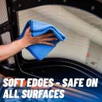 Chemical Guys Waffle Weave Glass and Window Microfiber Towel Blue 2 Pack (24" x 16") - Streak-Free Towel for Glass, Mirrors, and Windows (MIC70802)