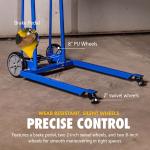 Goodyear Material Lift Winch Stacker, Pallet Truck Dolly, 330 Lbs 40" Max Lift w/ 8" Wheels, Swivel Casters [Patent Pending]