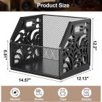 CILXGQLN Vinyl Record Holder, Sturdy Wooden Album Storage for Vinyl Records, Holds 70+ LPs, Perfect for Records, Files, Books & Magazines (Black)