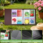 240 Pockets 3.5x5” Seed Packet Sleeves, 30 Pack Double Sided 4 Pocket Seed Organizer Sheet,Heavy Duty Garden Seeds Storage Pages for 3 Ring Binder, 8.5x11” Top Loing Clear Photo, Index Card Sleeves