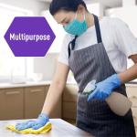 MED PRIDE Disposable Powder Free Non Latex Single Use Medical Exam Gloves, Nitrile Vinyl Blend for Cleaning and Food Handling