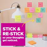 Post-it Super Sticky Notes Teacher Pack, Assorted Colors, 3 in. x 3 in., 15 Ps/Pack, 45 Sheets/P (654-15SSBTS-SR)