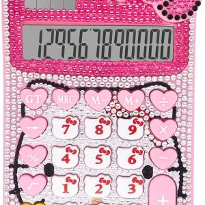 Cute Calculators, 12 Digit with LCD Display for Teachers Student Basic Office, Calculator for School, Mini Cartoon Handheld Calculator 5.9×2.6 inch