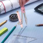 Compass Geometry Tool Protractor and Compass Set with Metal Box Drawing Compass with Rulers Math Compass Kit for Class Supplies and School 8 Piece