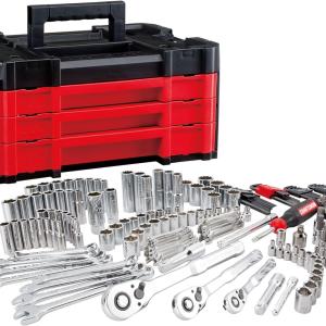 Craftsman 262-Piece Mechanic Tool Set with 3-Drawer VERSASTACK Box, SAE and Metric Socket Set, Car and Motorcycle Tool Kit with Combination Wrenches and Spark Plug Sockets (CMMT45309)