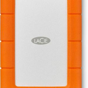 LaCie Rugged Mini 2TB External Hard Drive Portable HDD - USB 3.0/ 2.0 Compatible, Drop Shock Dust Rain Resistant Shuttle Drive, For Mac And PC Computer (LAC9000298), orange