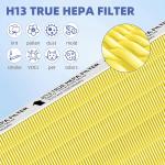 5510 5520 HEPA Pet Care Air Purifier Filter Q Replacement for Winix 5510 5520 Plasmawave Air Purifier H13 True HEPA Carbon Filter,# 1712-0123-00,3 Combon Set