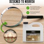 WOCA Natural Soap, Natural 1L - Concentrated Wood Cleaner for oil finished hardwood floors, tables, millwork, cutting boards, countertops and butcher block