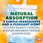 Arm & Hammer Essentials Hanging Moisture Absorber and Odor Eliminator, 17.5 oz., 3 Pack, Linen Fresh, Moisture Absorbers for Closets, Laundry Rooms and Bedrooms, Long-Lasting Freshness