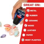 Loctite Super Glue Ultra Gel Control, Clear, 0.14 fl oz Bottle, 1 Pack - Superglue for Plastic, Wood, Metal, Crafts & Repair, Cyanoacrylate hesive Instant Glue, Quick Dry