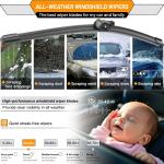 OEM Wiper Bles Replacement for Audi A4 Q5 Q3 A5 RS5 S5 allro 2009-2020 Original Equipment Replacement Windshield Wipers 24 inch / 20 inch -Original Factory Quality (Set of 2) Top Lock 16mm