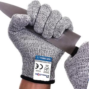 Dowellife Cut Resistant Gloves Food Gre Level 5 Protection, Safety Kitchen Cut Gloves for Chef Oyster Shucking Mandolin Knife Butcher Meat Cutting