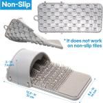 Foot Scrubber Feet Cleaner Washer Brush for Shower Floor Spas Massage, Slipper for Exfoliating Cleaning Foot