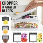 Mueller The Real Original Pro Chopper since 2013 Vegetable Chopper Mandoline Slicer, 8 Ble Food Veggie Chopper Onion Vegetable Cutter with Container, Kitchen Ggets & Essentials, (10 in 1)