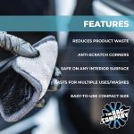 The Rag Company - Interior Scrubber - Soft Microfiber P Safe for All Automotive Interior Surfaces; Deep Cleaning with Scratchless and Streak-Free Finish - 4 Pk