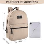 Trail maker Classic 17 inch Backpacks with justable Pded Straps | School Backpacks for Girls, Boys (Khaki)