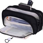 Large Pencil Pouch Big Pencil Case Big Capacity Aesthetic Pen Cosmetic Bag Pen Stationery Organizer Simple, College Office Home Travel Storage Bag (Black)