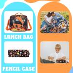 Backpack for Kids Backpacks for Boys Bookbag with Lunch Box Pencil Case School Backpack for Boys Lightweight Elementary School Bookbag