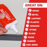 Loctite Extreme Glue, Strong All Purpose Glue for Wood, Metal, Leather, Pastic, & More - Dries Clear - 1.62 oz Tube, 1 Pack