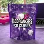 ICE BREAKERS Ice Cubes Arctic Grape Flavored Sugar Free Chewing Gum Pouch, 8.11 oz (100 Pieces)