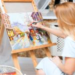 ESRICH Canvas Boards for Painting 12x16 Inch, 3 Pack Canvas for Painting Cotton Primed Acid Free Large Blank Canvas Panels for Oil Paint, Watercolor, Acrylic Paint, Gouache and Tempera.