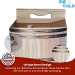 6pk Cardboard Carrier (Barrel, 150ct) | Holds 6pk 12oz Bottles | FAST SAME DAY SHIPPING