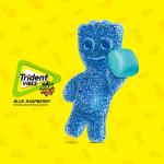Trident Vibes SOUR PATCH KIDS Blue Raspberry Sugar-Free Chewing Gum, 4 Bottles of 40 Pieces (160 Total Pieces)