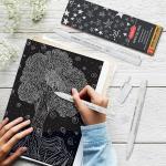 PANDAFLY White Gel Pens, 0.5mm Extra Fine Point Opaque Archival Ink Pen for Journaling, Art, or Drawing - For Artist Gifts, Holiday Gifts & DIY Projects, 3 Pack