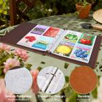 240 Pockets 3.5x5” Seed Packet Sleeves, 30 Pack Double Sided 4 Pocket Seed Organizer Sheet,Heavy Duty Garden Seeds Storage Pages for 3 Ring Binder, 8.5x11” Top Loing Clear Photo, Index Card Sleeves