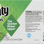 Bounty Quilted Napkins, 1-Ply, 12.1In X 12In, 100/PK, White