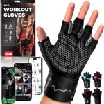 MhIL Workout Gloves for Men – Comfortable Gym Gloves for Men with Enhanced Grip for Safety and Hand Protection – Weight Lifting Protection with Wrist Wraps Support for Performance Boost and Style