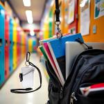 Transparent Clear Waterproof ID Card Bge Holder Case Waterproof Sports Case Vertical Bge Holders with Lanyard and Keychain,Identification Bges and Supplies,Labels, Office and School Supplies