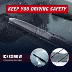 28" 28" Automotive Replacement Windshield Wiper Bles for Ford Edge 2020-2015 Escape 2019-2013 Focus 2018-2012 Fusion 2019-2013 Front Wiper Bles(Pinch Tab) -Set of 2