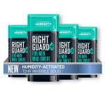 Right Guard Humidity Breaker Antiperspirant & Deodorant for Men, Cold Front Scent, 2.5oz (4 Pack) Invisible Solid, 2x Sweat Protection, 72HR Odor Control, Humidity Activated