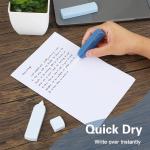 Amabro Small White Out Tapes, 6PCS Tape Roller Instant Correction Tape Mini Whiteout Tape Set Cute Correction Rollers for Students Office Workers Home School Stationery Supplies (Grient Blue)