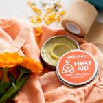 Green Goo Natural Skin Care for Cracked Hands and Feet, White, First Aid, Large Tin, 1.82 Ounce