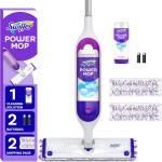 Swiffer PowerMop Multi-Surface Mop Kit for Floor Cleaning, Includes PowerMop, 2 Mopping P Refills, 1 Cleaning Solution with Fresh Scent and 2 Batteries