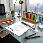 Black Universal Fountain Pen Ink Converter Standard Push Piston Fill InkAbsorber and Deft Writing and Correction Supplies Pens and Refills, Fountain Pens