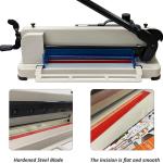 HFS(R) Heavy Duty Guillotine Paper Cutter 400 Sheet Capacity | Solid Steel Construction (A4-12'' Paper Cutter)