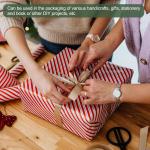 YOKIVE Metalized Tape, 3 Roll Self hesive Mirror Reflective Decorative Tape, Great for Craft Project, DIY Art, Home (Blue, 0.2/0.6/1 Inch x 55 Yard)