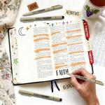 6-Pack Extra Fine Point Writing Pens - 0.25mm Ultra Thin Micron Pen - No Bleed Micro Line Tip Fineliner - Smooth Waterproof Gel Felt Ink Markers Stuff - Bible Journaling Study & Office Supplies