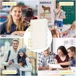 Mulitbey A6 Semi-Petal Acrylic Binder, 6-Ring Notebook Cover with 90 Sheets Refill (45 Lined + 45 Blank), Gold Rings, Elegant A6 Loose Leaf Binder Planner & Journal for Organization (Clear Petals)