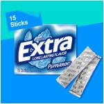 Extra Gum Peppermint Chewing Gum Bulk, Individually Wrapped, Perfect for Fresh Breath at School, Work, and Travel, 15 Count (Pack of 10)