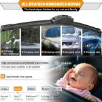 AUTOBOO 28"+20" Windshield Wipers with 16" Rear Wiper Ble Replacement for Toyota Sienna 2011-2017 2018 2019 2020 -Original Factory Quality (Pack of 3)