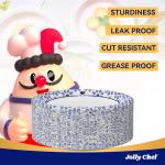 JOLLY CHEF 10 inch Disposable Paper Plates 140 Count, Soak Proof, Cut Proof, Heavy Duty Paper Plates for Everyday Use