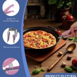 Stainless Steel Anti-Scalding Hot Bowl Dish Plate Gripper Clips Tongs Clamp Holder for Moving Hot Plate or Bowls with Food Out from Instant Pot Microwave Oven (2, Green,Pink)