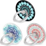 Bonoma Phone Ring Stand Holder, 3-Pack 360 Degree Rotation Universal Finger Ring Stand Compatible with Smartphones and Tablets Mandala