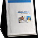Lion Flip-N-Tell Display Book-N-Easel, Letter, 20 Double Sided Pocket, Horizontal, 1 Easel Display Book (39008-H)