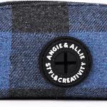 Organic Cotton Dog Poop Bag Holder for Leash Brass Hardware Waste Bag Dispenser Pet Waste Management Solution